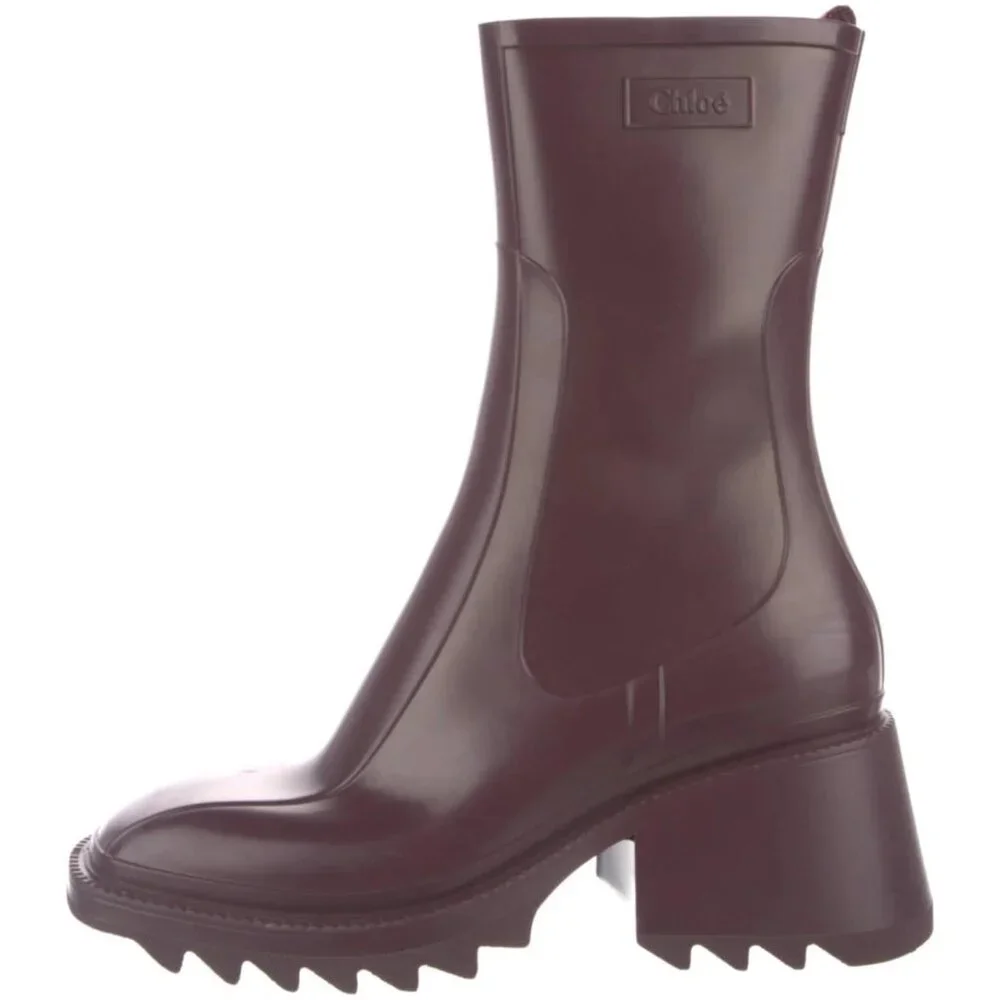 Chloé Rubber Rain Boots -  IT 40 - Picture 3 of 8